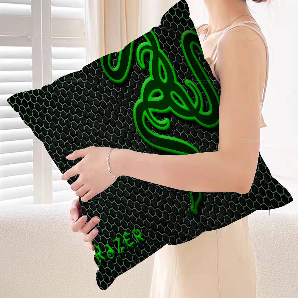 Game razer logo printed Maple Design Cushion Cover Happy Autumn Harvest decor Holiday Decorati Pillow Cover