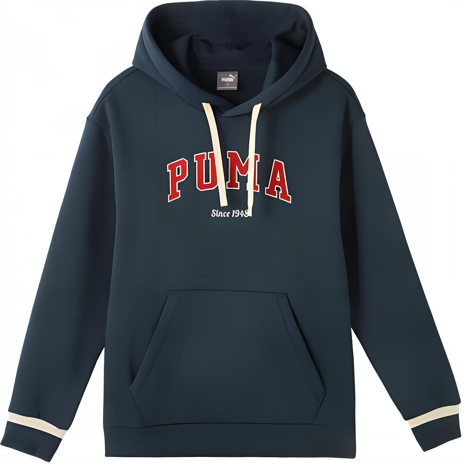 PUMA Unisex Essentials Fleece Hoodie  New Navy  686857-16 S