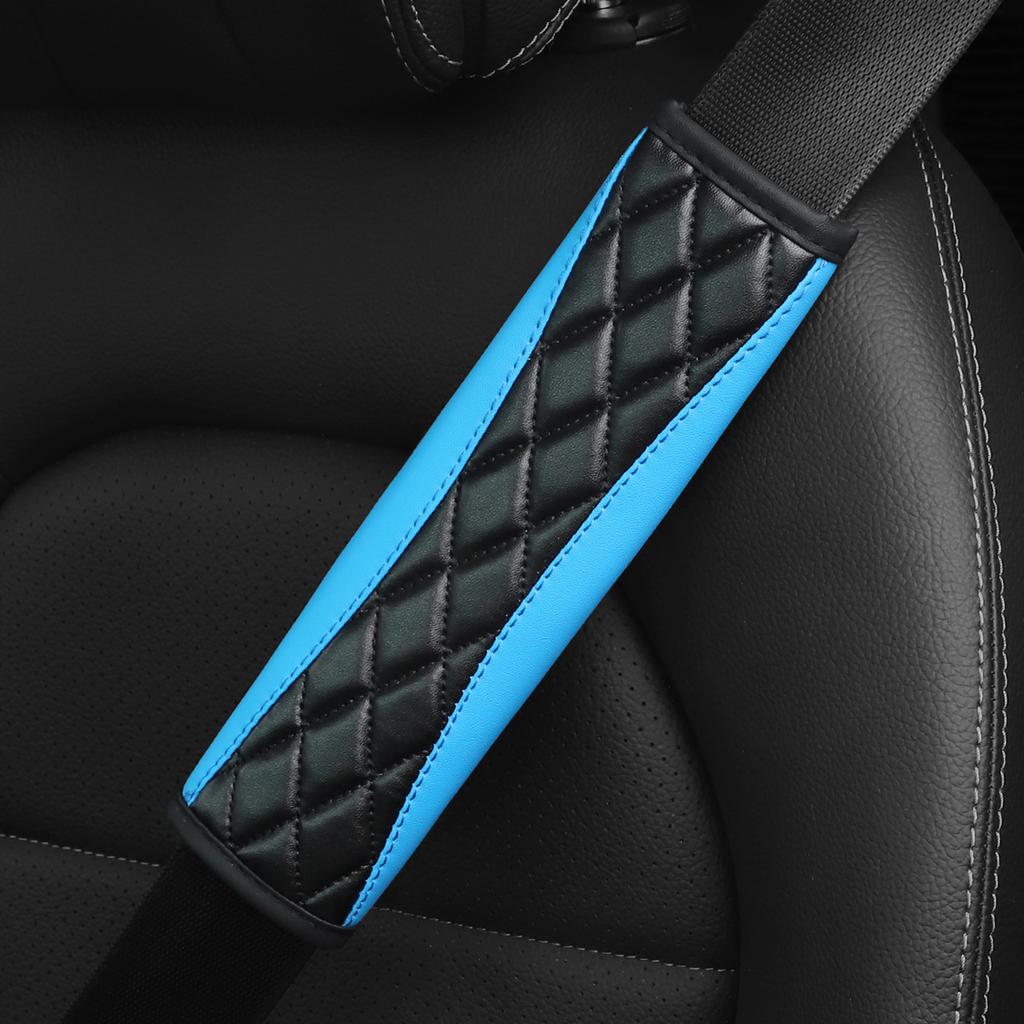 1 Three-dimensional Embroidered Faux Sheepskin Car Supplies Seat Belt Shoulder Cover Comfortable Anti-tightening Safety Belt