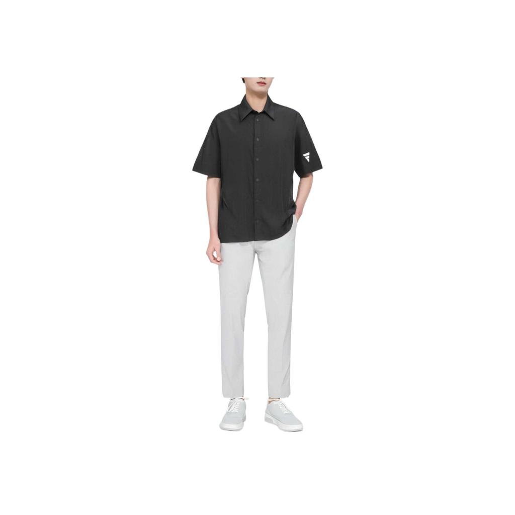 adidas FOS Series Exquisite Versatile Comfortable Simple Short Sleeve Shirt Men Shirts Black KB5948