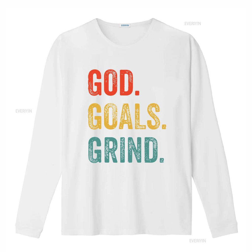 Womens God Goals Grind Christian Workout Fitness Gym T Shirt Black Small Vintage Washed Versatile Stretched Soft Fashion