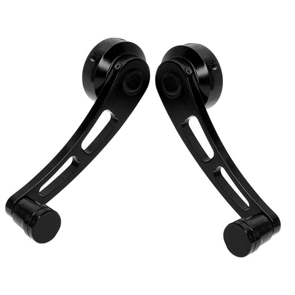 Window Handle 2pcs Alloy Window Handle Riser Winder Crank for Chevrolet Classic Car (Black)