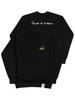 GRAVER [Unisex] Human Puppy Walk Back Logo Sweatshirt_Black