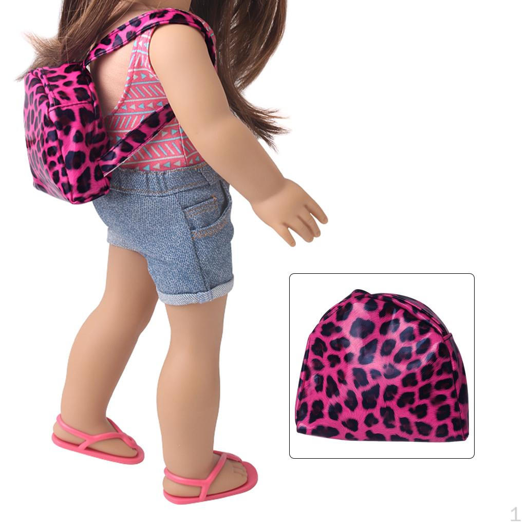 

Carrier 18-inch Girl Portable Storage Bag Backpack Small Mini for Dolls Bag Rose Red