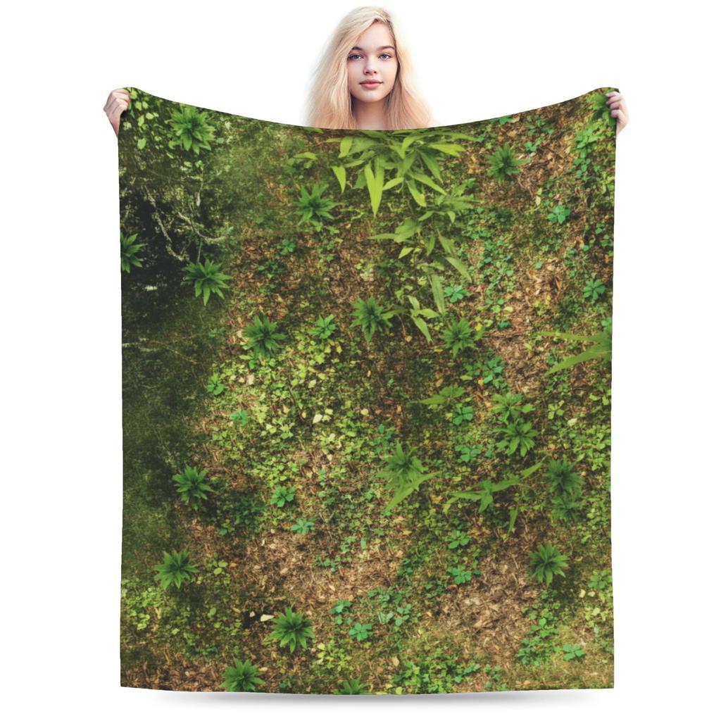 Comfortable Grass Battlemat Blankets Warm Soft Comfortable Plush Throw Blanket For Kids Home Decor Flannel Bedspread Bed Cover