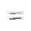 Emblema 3D ABS con letras negras brillantes A35 A45 A45S Turbo 4matic para Mercedes Benz AMG, guardabarros trasero para maletero W176 W177, pegatina con logotipo