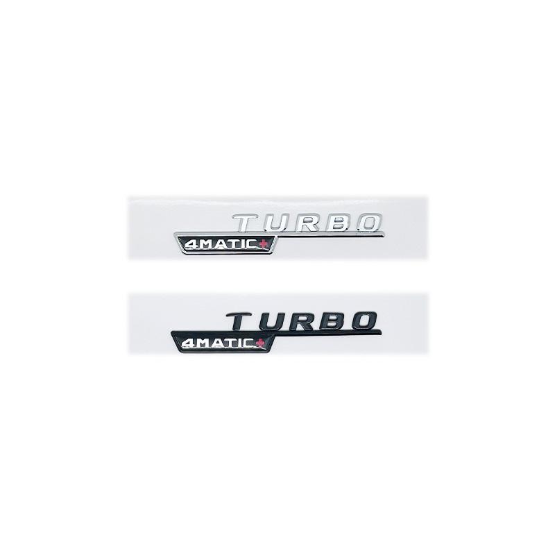 Emblema 3D ABS con letras negras brillantes A35 A45 A45S Turbo 4matic para Mercedes Benz AMG, guardabarros trasero para maletero W176 W177, pegatina con logotipo