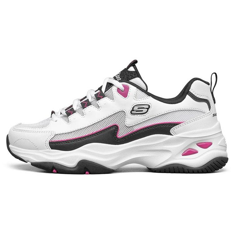 (WMNS) Skechers D Lites 4.0 low running Shoes GS White/Black/Pink Women s 896024-WBK EU 36