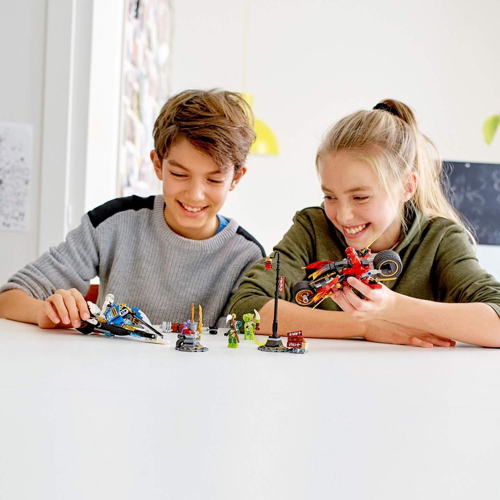 LEGO Ninjago Kai & Zane Wyścig motocyklowy 70667 Klocki Zabawka dla chłopców
