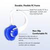 Swimming Nose Clip Earplug Set, Silicone Three-layer Waterproof Non-slip Nose Ears Protectors
