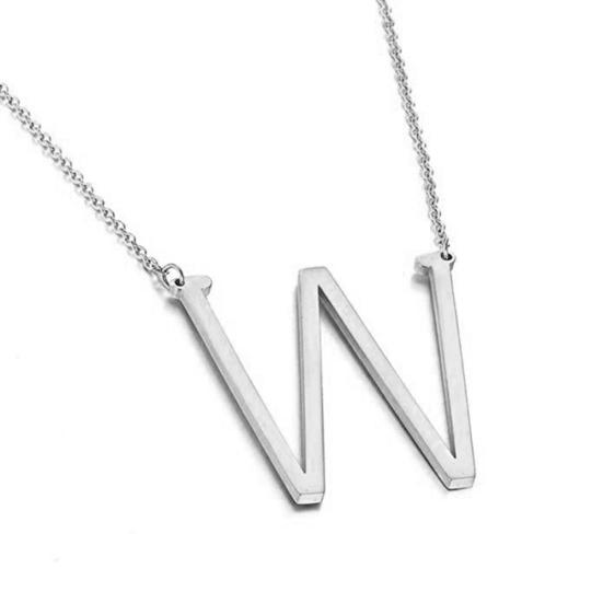 Women 26 English Letter Pendant Chain Necklace Choker Party Jewelry Gift