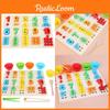 Wooden Number Bead Sorting Board Educational Toy For Toddlers Learning And Cognitive Development