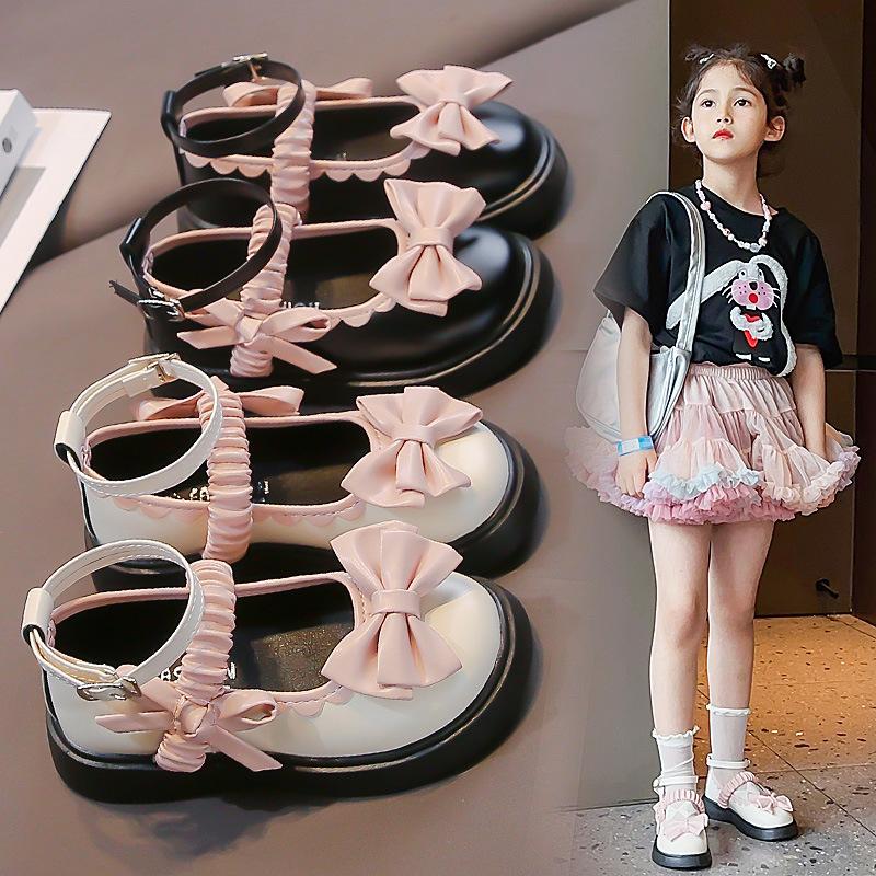 Scarpe in Pelle per Bambina Scarpe con Fiocco Scarpe Mary Jane per Bambina Scarpa per Bambina Piccola Scarpe in Pelle Traspirante per Bambina Zapatos Niña