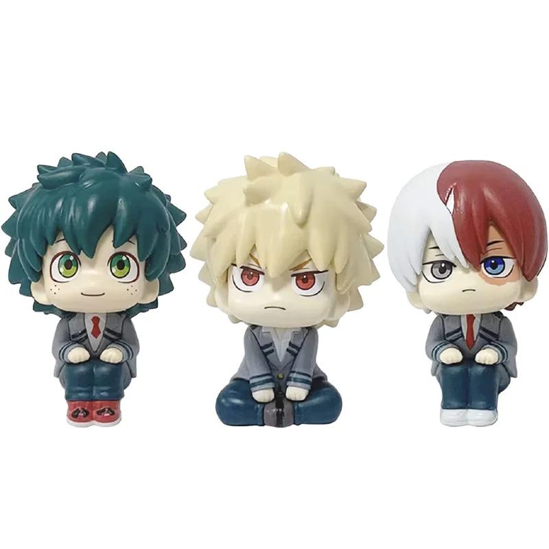 My Hero Academia Anime Figure Pvc Q Version Action Figures Anime Gift Collection Series Model