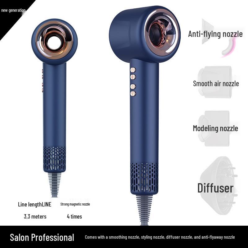 Professional High-Speed Ion Hair Dryer for Salon-Quality Care
