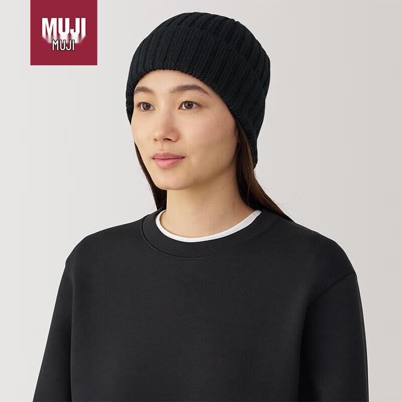 

MUJI Шапка из смесовой шерсти в рубчик