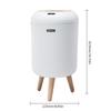 10L Wastebasket with Lid Automatic Sensor Trash Can Dispenser Smart Electric Garbage Bucket Waste Bin for Kitchen Bedroom Office