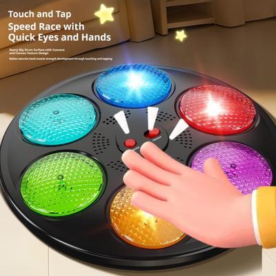 Electronic Memory Game Machine with Sound Light Focus Reaction Training Repeat Color Multiplayer Interactive Memory Challenge Toy