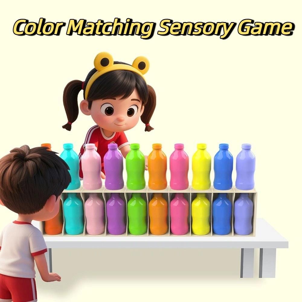 Interactive Bottle Matching Game Logical Thinking Montessori Color Sorting Toys  Kindergarten