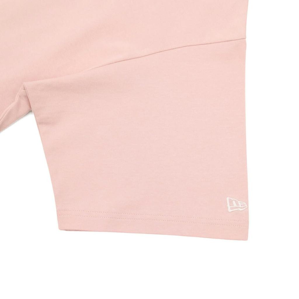 New Era Oversized Cotton Tee Handwritten Logo Pink Rouge L 14683882 S/S