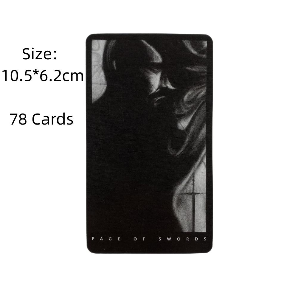 Black Tarot Deck Crafts Divination Fate Fortune Telling Card Friend Casual Party Entertainment Board Game Tarot Card Oracle Deck