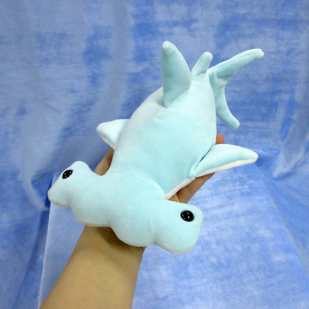 Underwater Walk Fluffy Plush Toy S Size Hammerhead Shark