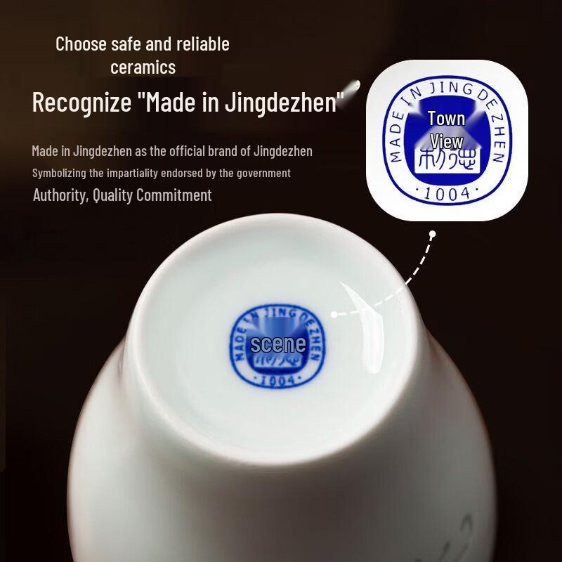 Aowei Jingdezhen Linglong Porcelain Master Teacup