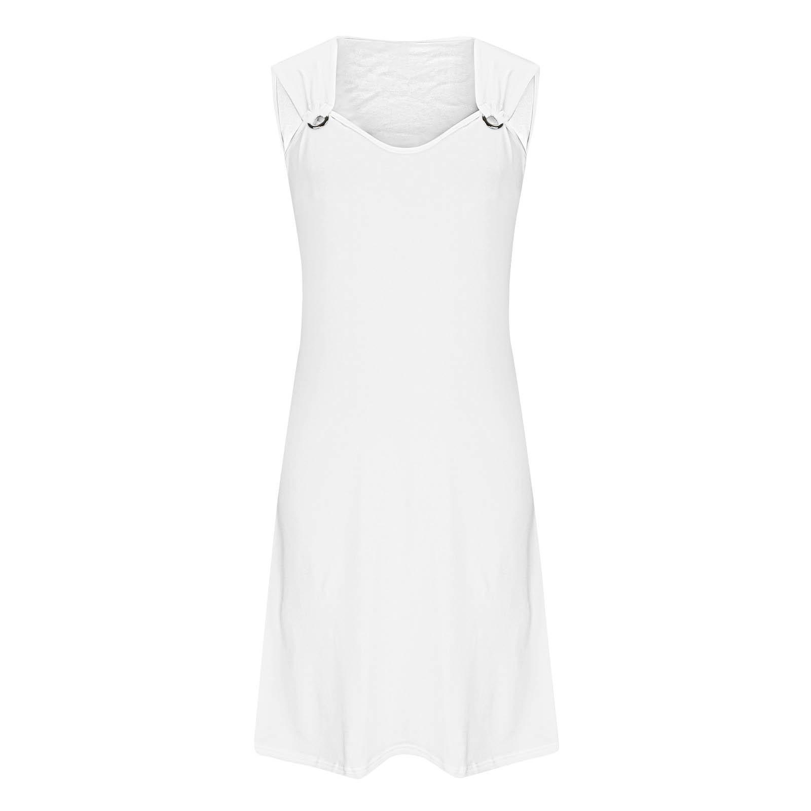 Женское повседневное платье Летнее платье Платье-комбинация Платье с рюшами на каждый — фото 5