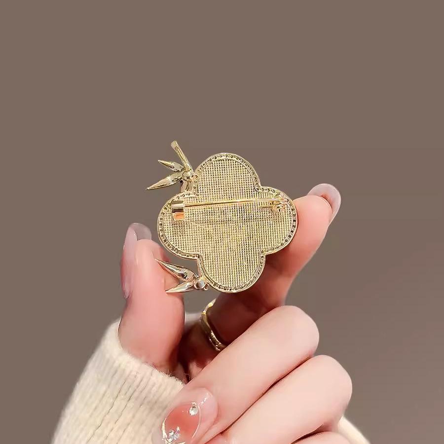 Gaosheng Caligrafia Bambu Broche High-End Feminilidade Corsage Cheongsam Pin Acessórios Criativos Presente