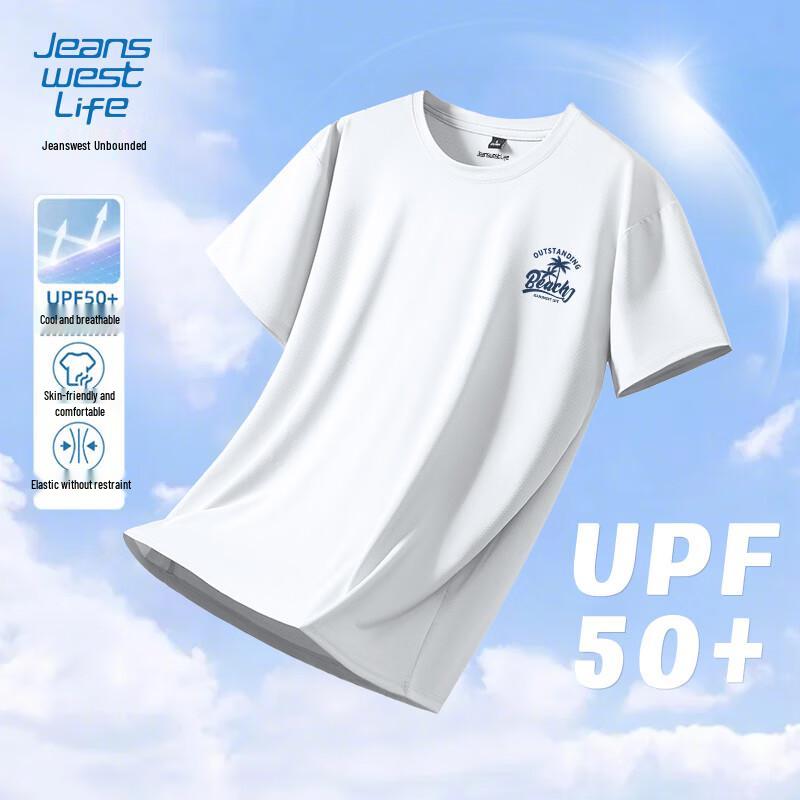 JEANSWEST LIFE Men s Quick-Dry UPF50+ Sun Protection T-shirt L