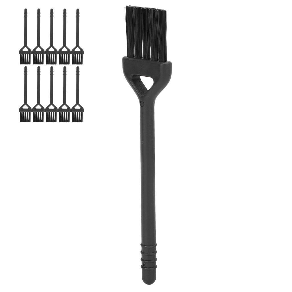 10pcs Electric Shaver Cleaning Brushes Set Nylon Hair Handle Machine Cleaning Brush Black