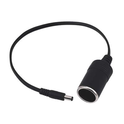 YFFSFDC Zigarettenanzünderbuchse Weiblich DC-Buchse mit Steckeradapter 5,5-2,1mm Stecker, 12V, 30cm,