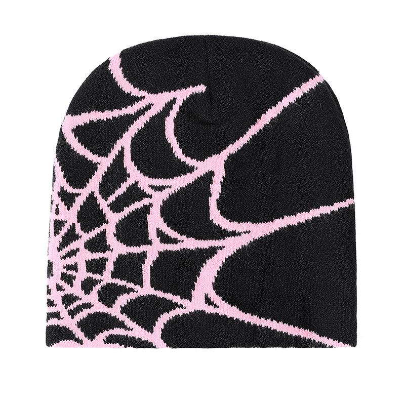 Spider Web Warm Knitted Jacquard Beanie Hat Outdoor Wool Cold Cold Unisex Cold Hat