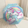 1PC Unicorn Rainbow Umbrella-8-Rib Reinforced Portable Folding Travel Suitable for All Seasons Outdoor Daily Use-Z0402
