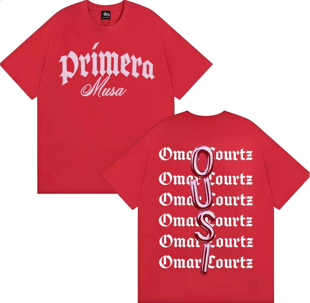 

Omar Courtz Primera Musa Album Print T Shirt Men s Women Clothing Vintage Short Sleeve T-shirts Casual Comfort Cotton T-shirts 4XL