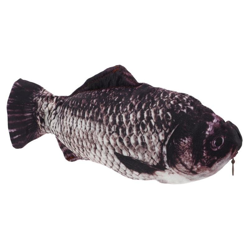 1PCS Simulated Fish Pen Bag Realistic Novelty Pencil Case Emulation Storage Desktop Accessory Fish Shaped School Supplies