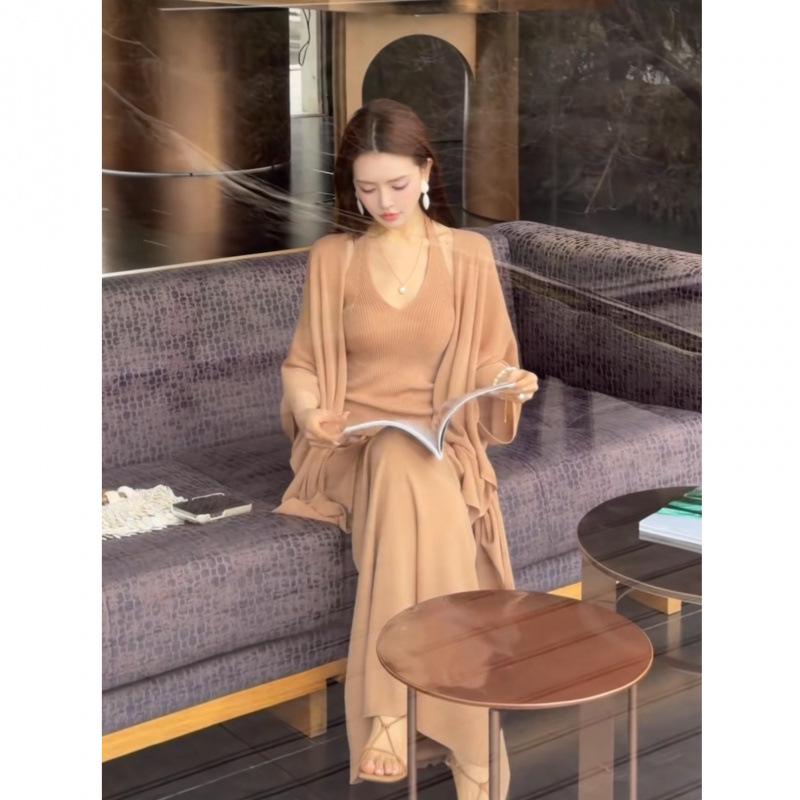 

7806-6 Retro Casual Elegant Spring/Summer Vacation Daily Wear Set - Slimming Pure Style Small
