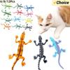 Catnip Lizard Toys Chew Bite Resistant Toys for Indoor Cats Relief Teeth Cleaning Interactive Funny Kitten Cat Halloween Gifts