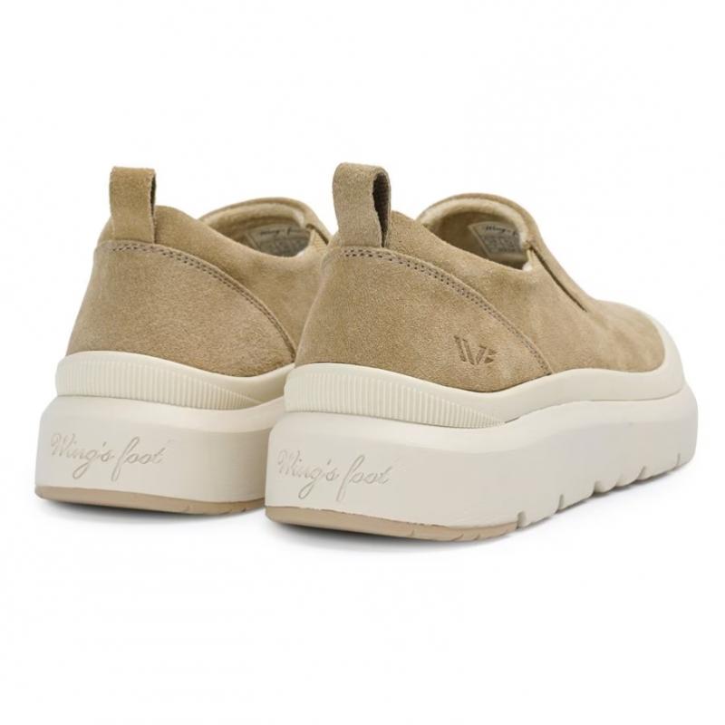 Wing S Foot Women S Slip On Fur inSole Mocha W708118qc W