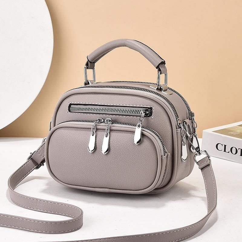Women's bag new urban simple multi-layer mobile phone bag portable shoulder oblique span bag