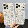 Trendy Double-Sided Cartoon KT Cat Winter Phone Case for iPhone 17 Pro Max - Drop-Proof Design