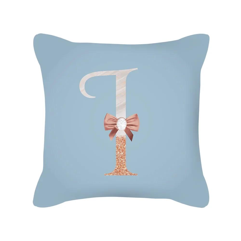 Letter Cushion Cover Alphabet English Pillow Home Decor
