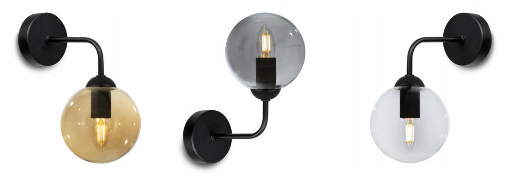 ELEGANT GLASS BALL WALL LAMP SELECTION LED