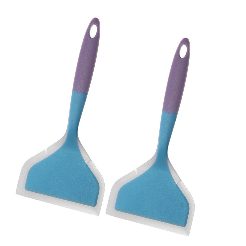 High Temperature Silicone Cooking Spatula Soft On Pans Frying Spatula Ideal for Non Stick Cookware and Outdoor BBQ