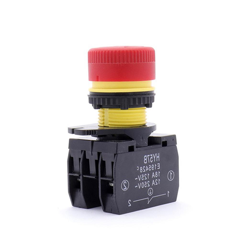 HY57B Emergency Stop Push Button Switches Round Industrial Pushbutton Switches for Machinery Equipment Enduring