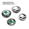 AAAAP1 4 Stück 55/65mm Auto Radnabenkappen Emblem Abdeckungen Für Skoda Octavia Superb Rapid Kodiaq Karoq Fabia Kamiq Enyaq Citigo Vision