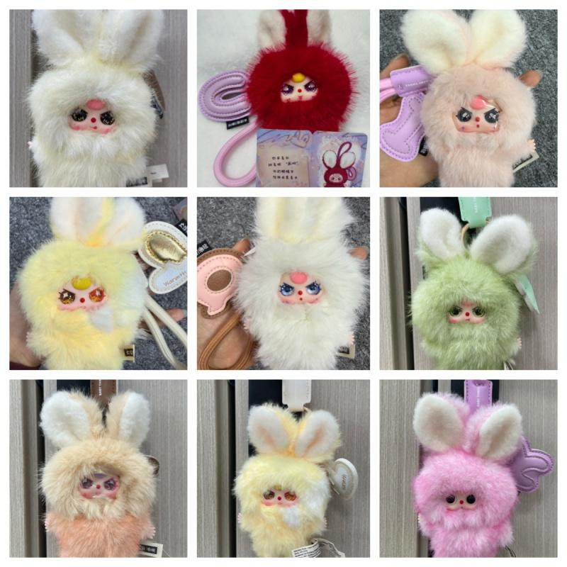 Baby New Three Super Mini Bunny Series Cute Trendy Vinyl Plush Play Doll Ornament Collectible Surprise Box Toy