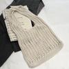 Yogodlns Bow Design Knitting Shopper Shopping Bag Female Shoulder Bags For Women Korean Fashion Soft Handbags Trend Travel Tote Bag