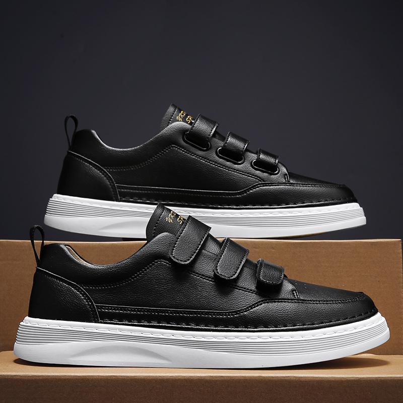 Casual Mens Shoes Fashion Designer Leather Skateboard Shoes Comfortable Outdoor Non-Slip Men Sport Walking Shoes Mocassin Hombre