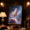 Pearl DIY Butterfly and Shell Art Kits 15.7x19.6inch Gem Art Pearl Painting Kits Without Frame for Adults Gift Idea Home Wall Decor